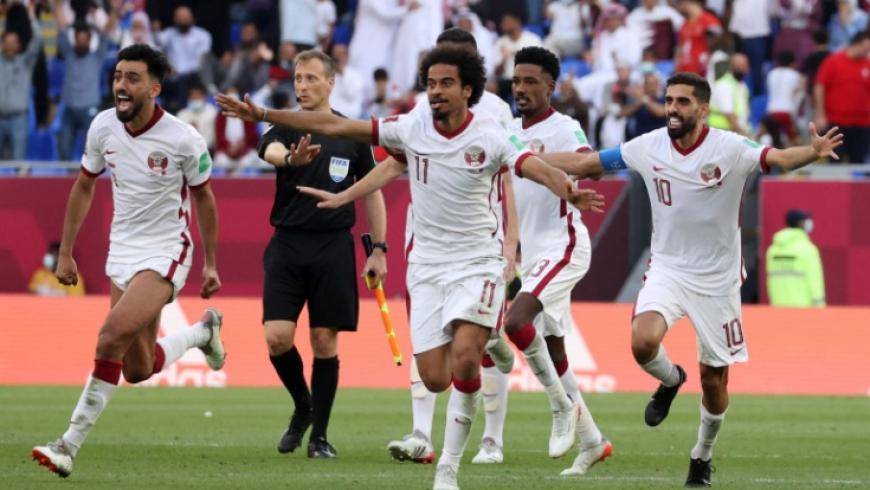 قطر ومصر كاس العرب