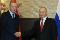 الرئيس التركي رجيب طيب أردوغان والرئيس الروسي فلاديمير بوتين - سوتشي