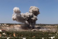 قصف روسي على محافظة إدلب - أرشيفية