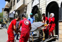 12 إصابة بتدهور حافلة ركاب على طريق حمص - دمشق