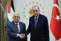 استقبل الرئيس التركي رجب طيب أردوغان نظيره الفلسطيني محمود عباس، في العاصمة أنقرة، 14 آب/أغسطس 2024 (الأناضول)