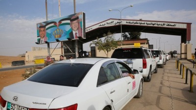 معبر جابر الأدرني على الحدود مع سوريا - رويترز