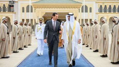 الأسد بضيافة حاكم أبو ظبي