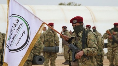 عناصر من فرقة الحمزة شمال غربي سوريا