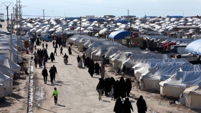 مخيم الهول في شمال شرقي سوريا