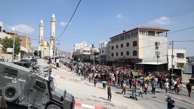 إصابة عشرات الفلسطينيين بمواجهات مع جيش الاحتلال الإسرائيلي في حوارة