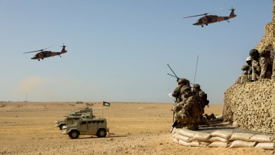 مناورات عسكرية للجيش الأردني قرب الحدود مع سوريا (القوات المسلحة الأردنية)
