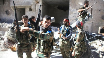 عناصر من قوات النظام السوري (AFP)