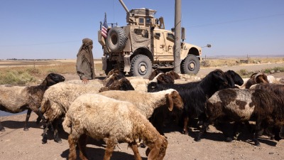 مركبة عسكرية أميركية في دولة شرق أوسطية