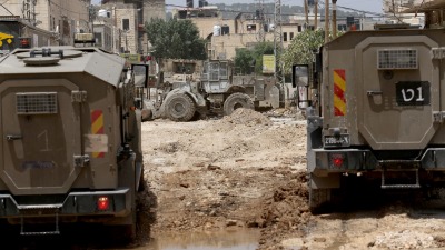 آليات عسكرية إسرائيلية تقتحم مدينة جنين  - 21 أيار 2024 (الأناضول)