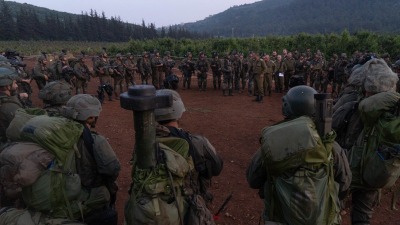 مجموعة من "لواء غولاني" تجري تدريبات تحاكي الحرب على الحدود اللبنانية - 29 أيار 2024 (الجيش الإسرائيلي)