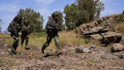 عناصر من الجيش الإسرائيلي في الجولان السوري المحتل، 8 أيار 2024 ـ رويترز