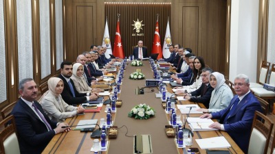 رجب طيب أردوغان يترأس اجتماع اللجنة التنفيذية المركزية لحزب العدالة والتنمية في أنقرة (İHA)