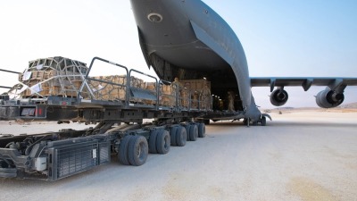 طائرة C-17 في منطقة هبوط كوباني (KLZ)، سوريا