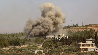 غارة روسية على إدلب - Getty images